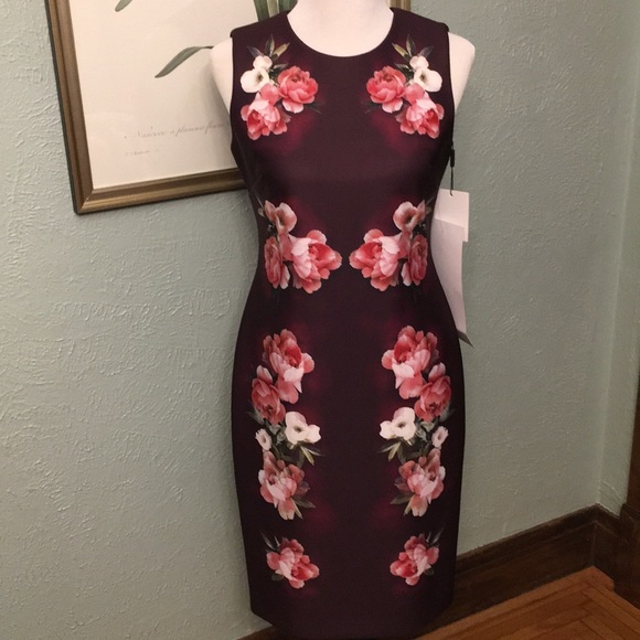 💐 NWT Calvin Klein Sheath Dress 💐 - Picture 2 of 7